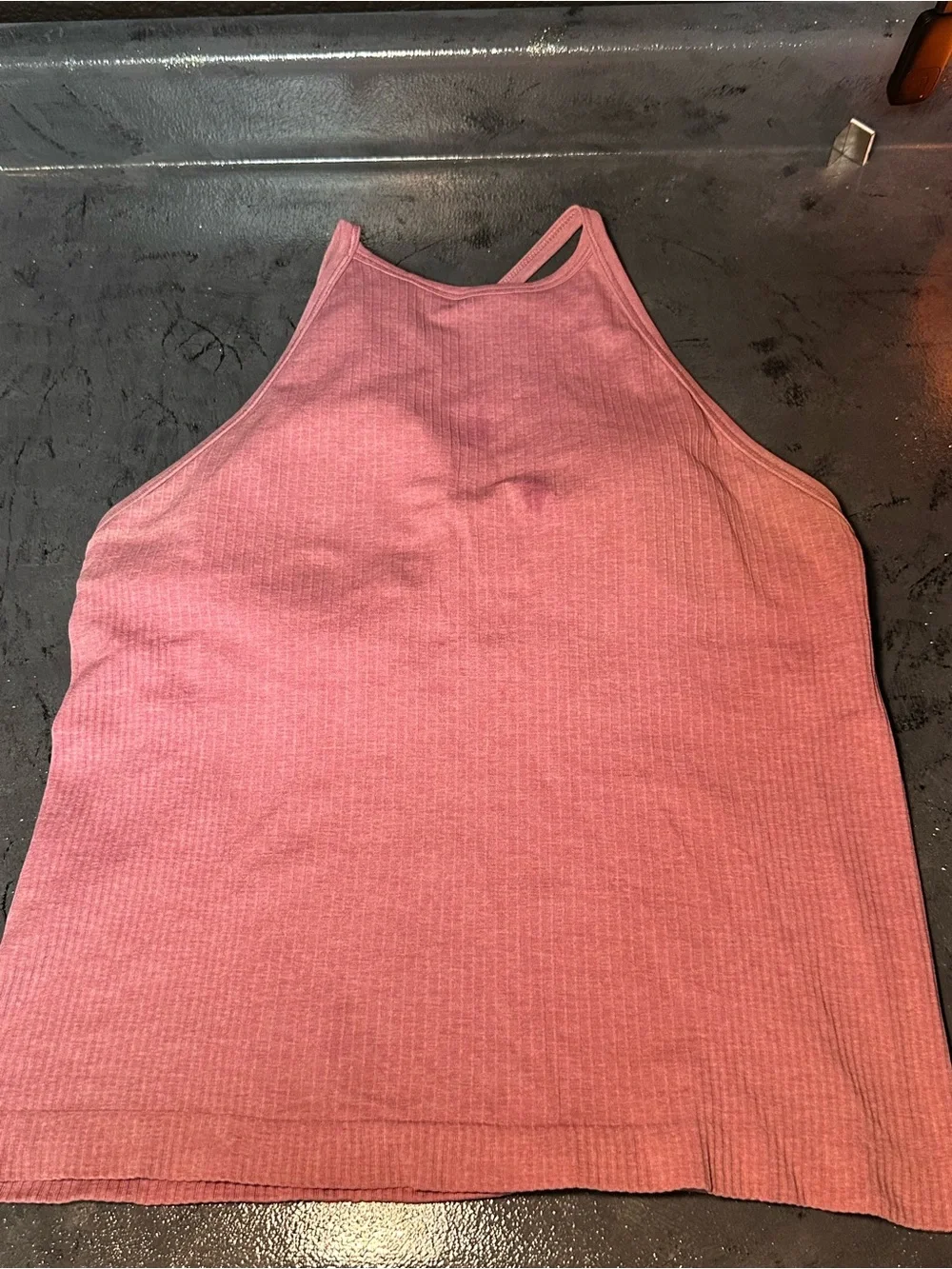 lululemon athletica White Ribbed Halter Tank Top